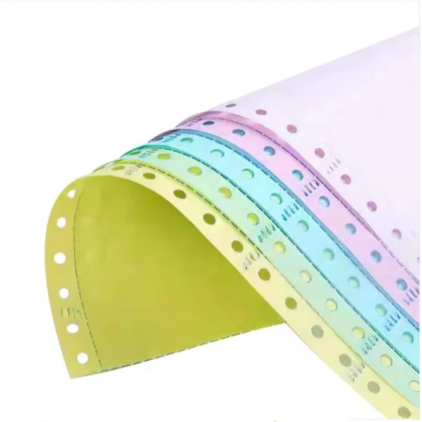 NCR Carbonless Copy Paper 2 3 4 5 Plys Continuous Printing Paper Office Paper