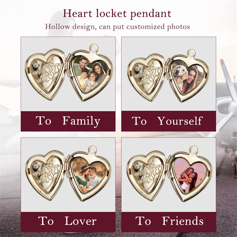 Elegant Fresh Water Pearl Choker Necklace Jewelry Classic Heart locket  Charm  For Photos Pendant Necklace