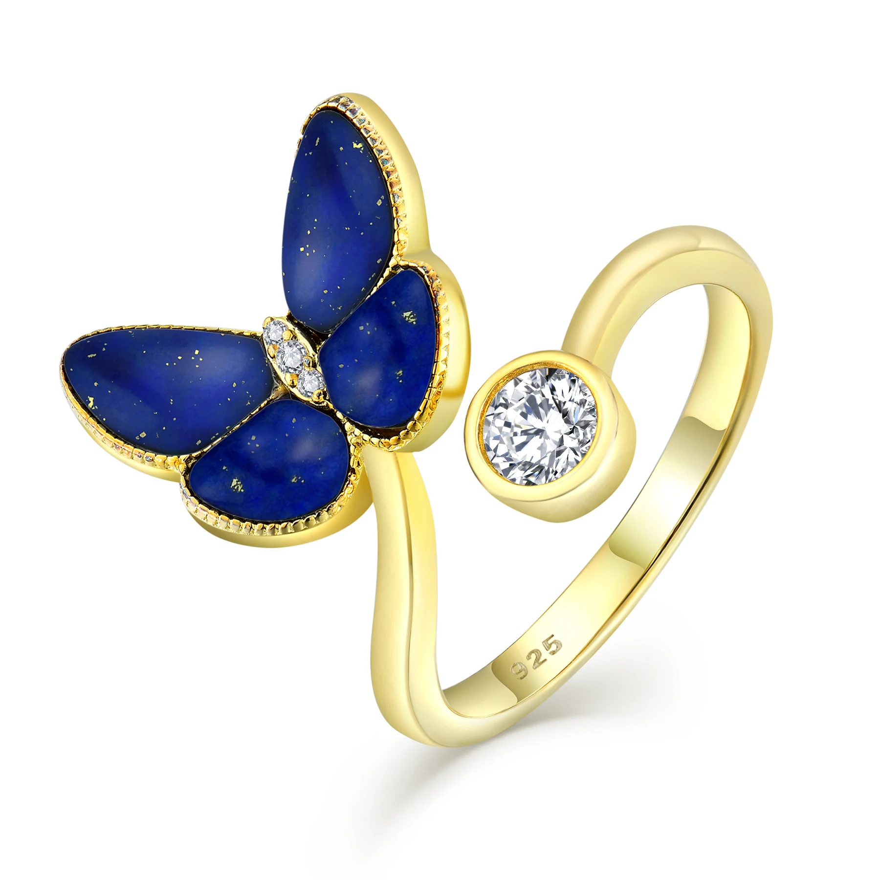 High Quality Jewelry Classic butterflyJewelry Earring Necklace Ring Gold Plated  925 Silver Girls jewelry trefle sets for women