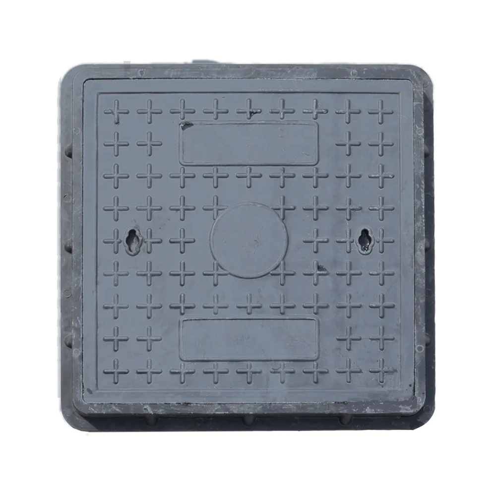 EN124 square SMC composite manhole cover 500*500 sewer manhole cover