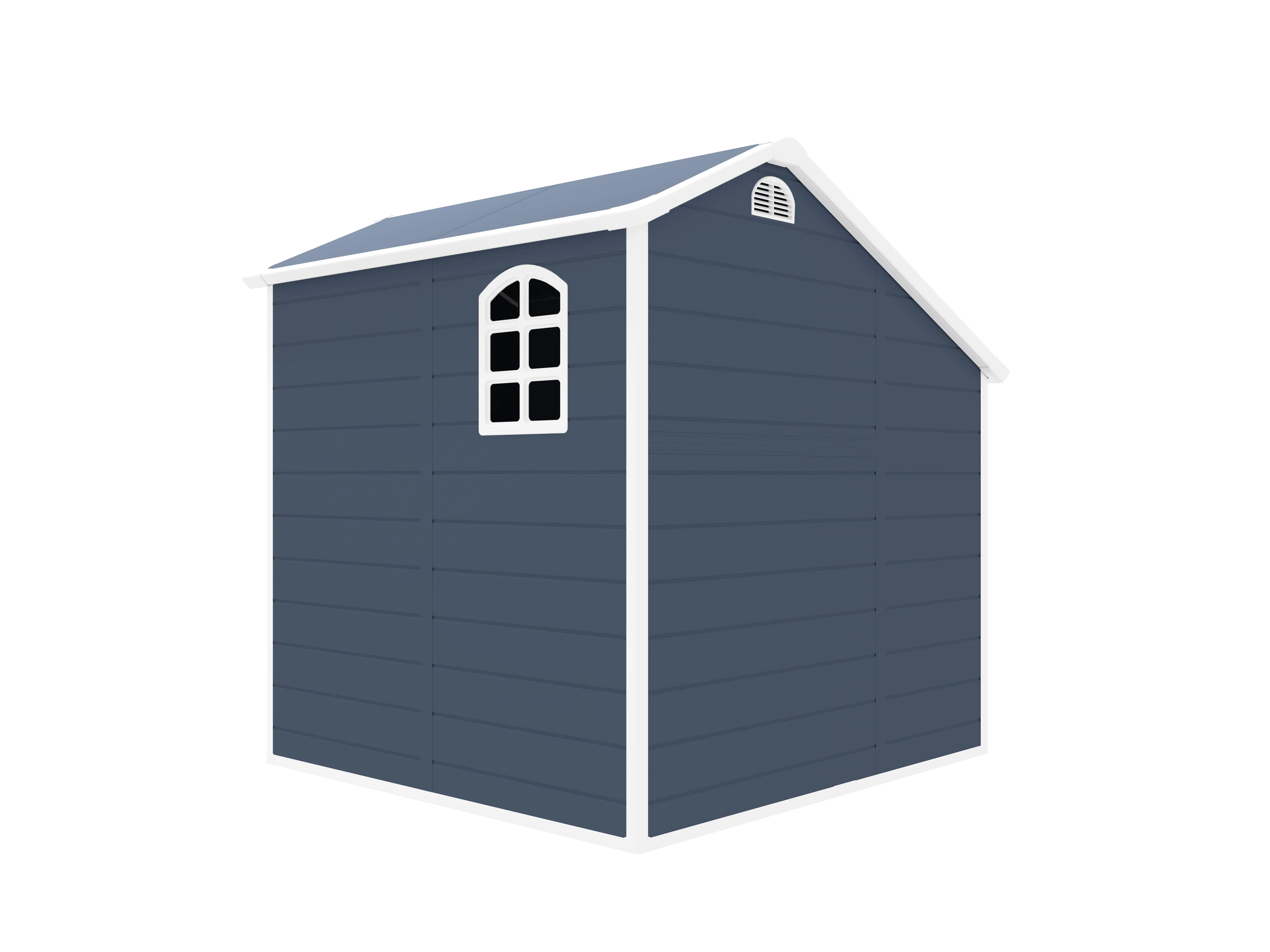 2 in 1 design plastic shed with extra room for wood storage outdoor storage