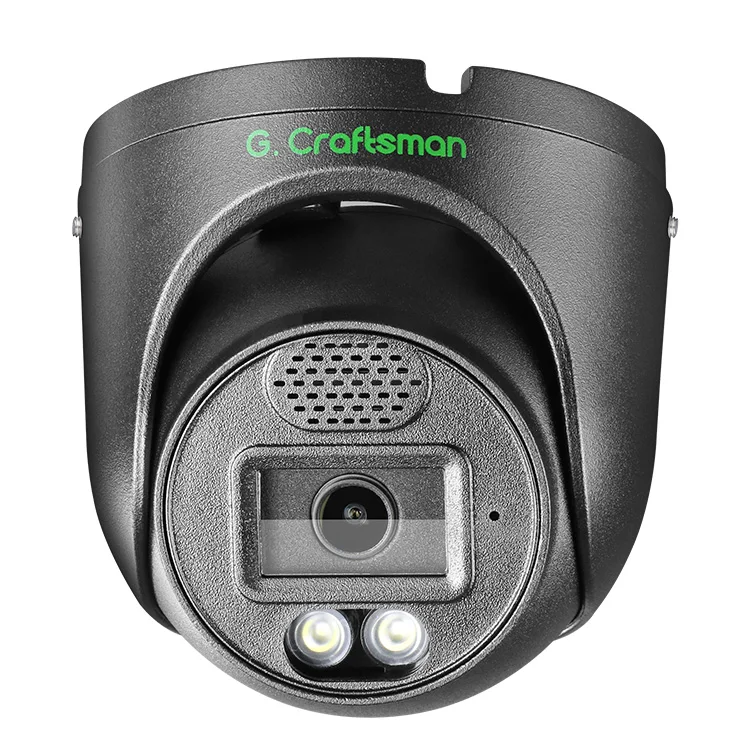 GX-DFD-M8S-B G.Craftsman 4K 8MP Sony IMX415, вандальптооф, металлическая купольная IP-камера безопасности с двусторонней аудио SD-картой
