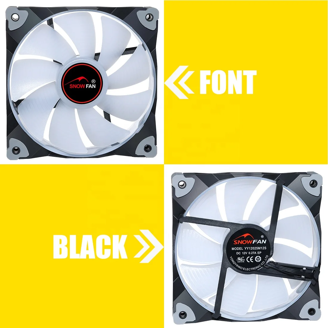 
High Quality Silent 12CM ventilador Computer PC Case ARGB fans 120mm Rgb Axial Flow Cooling Fans for Gaming PC 