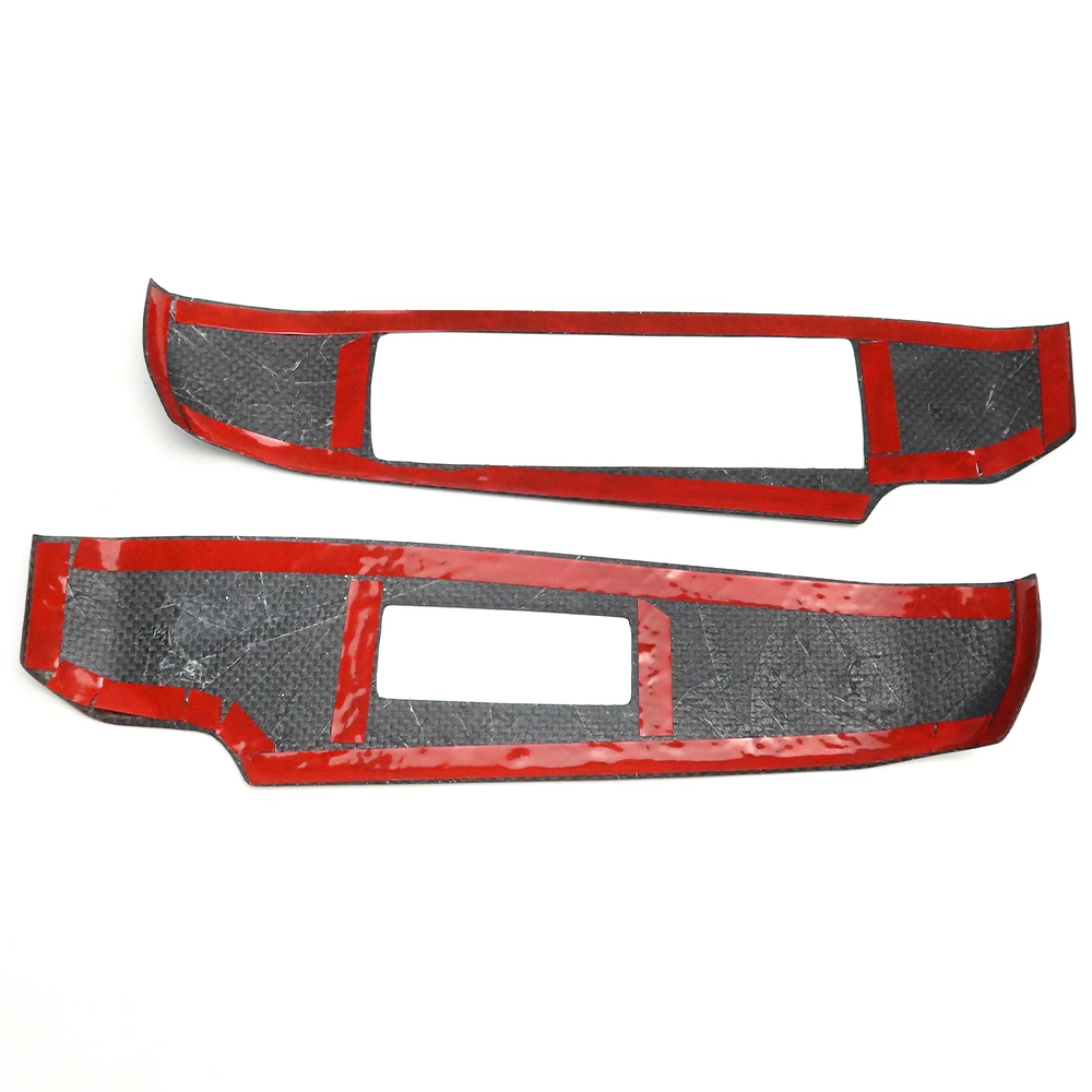 For Lexus IS 300 350 500 2021+ F Sport Car Window Lift Switch Panel Cover Dry Car Carbon Fiber Interior Sticker Car Accessories