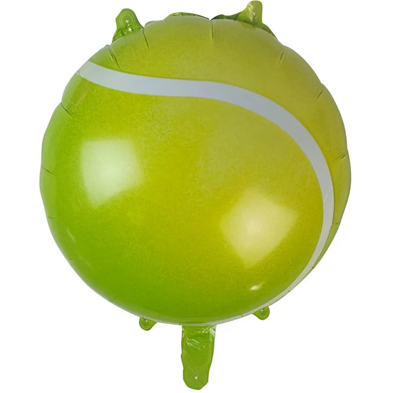 Custom Party holiday birthday decoration tennis ball shape helium foil mylar balloons