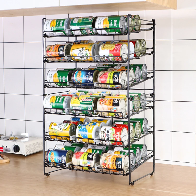 Stackable Soda Can Beverage Can Rack Organizer Holder 36pcs for Pantry Kitchen