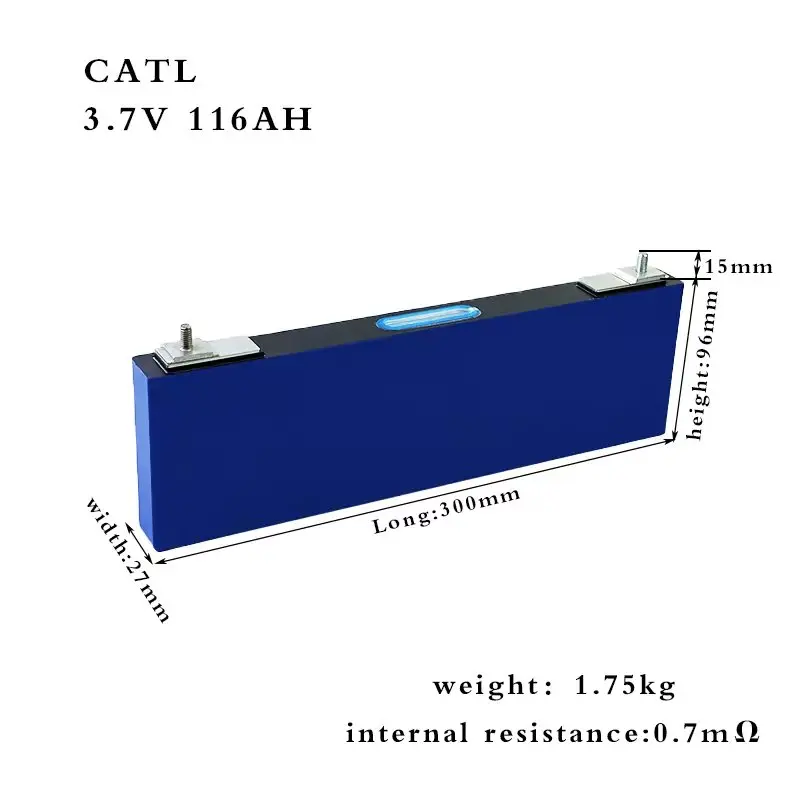 Выгодная цена перезаряжаемая литий-ионная батарея класса A + CATL NCM 3 7 v 116ah для хранения