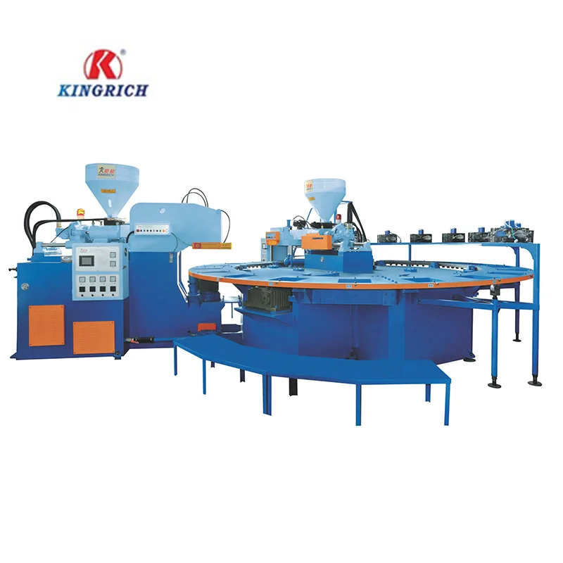 TPU PVC TPR PLC Control Full Automatic Two-Color Air Blowing Injection Molding Machine