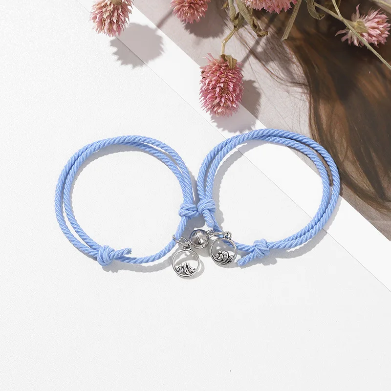 Shanmeng eachother пары привлекают пару небольших полос для мальчиков и подарки для подруг регулируемый браслет