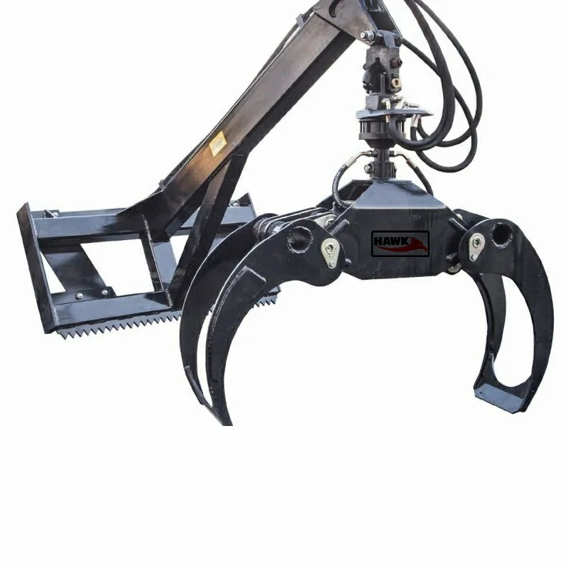 HAWK 12 log grapple for mini diggers and forest crane
