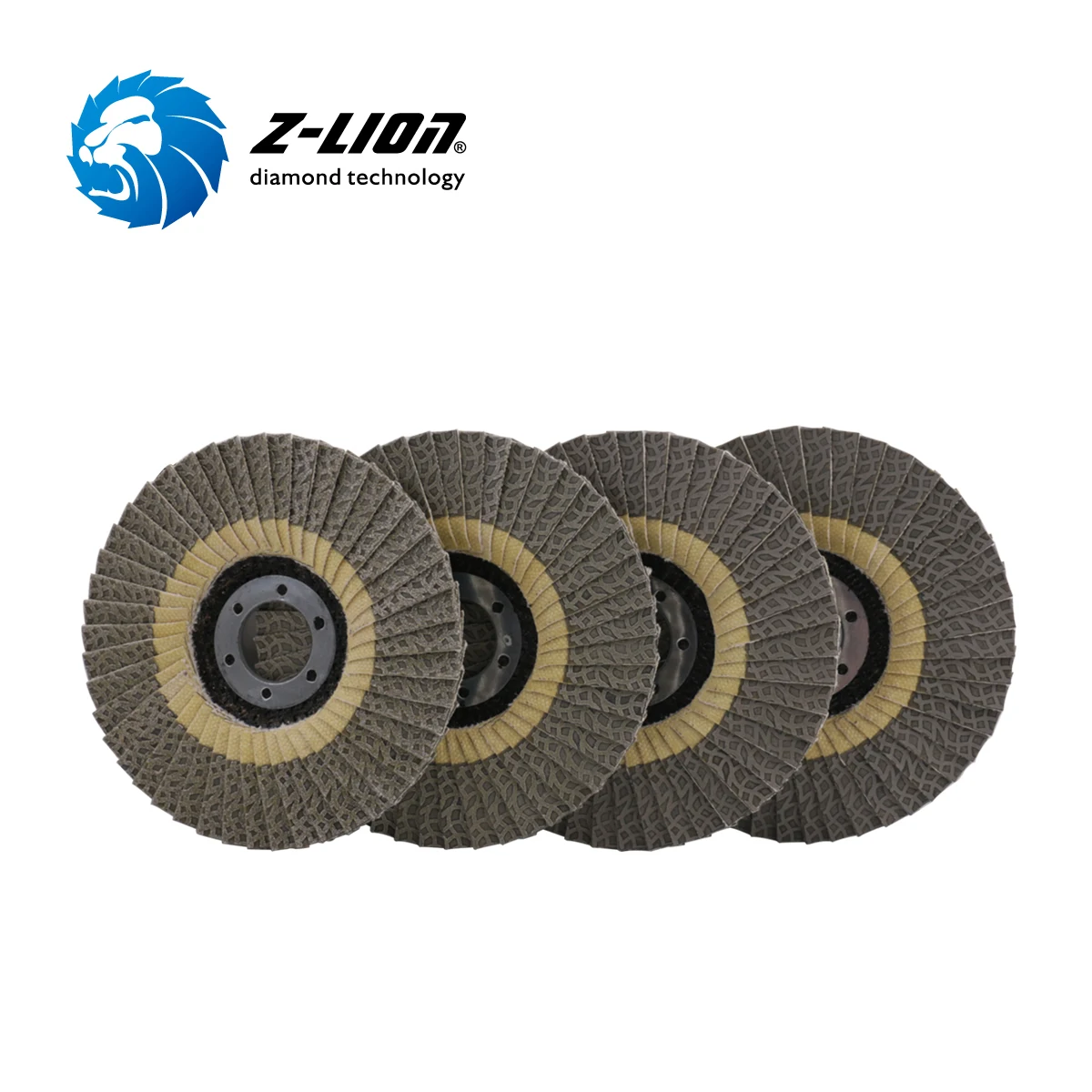 Z-LION 4.5 Inch Electroplated Diamond Flap Discs for Stone & Construction