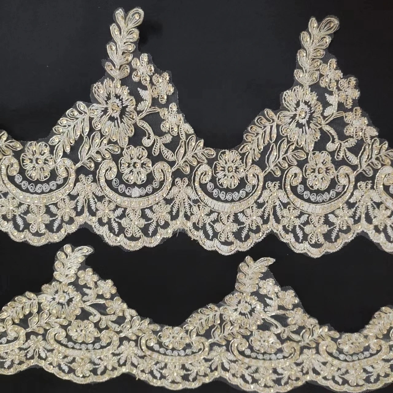 wholesale embroidery lace, swiss lace trim for dress,gold embroidery lace trim