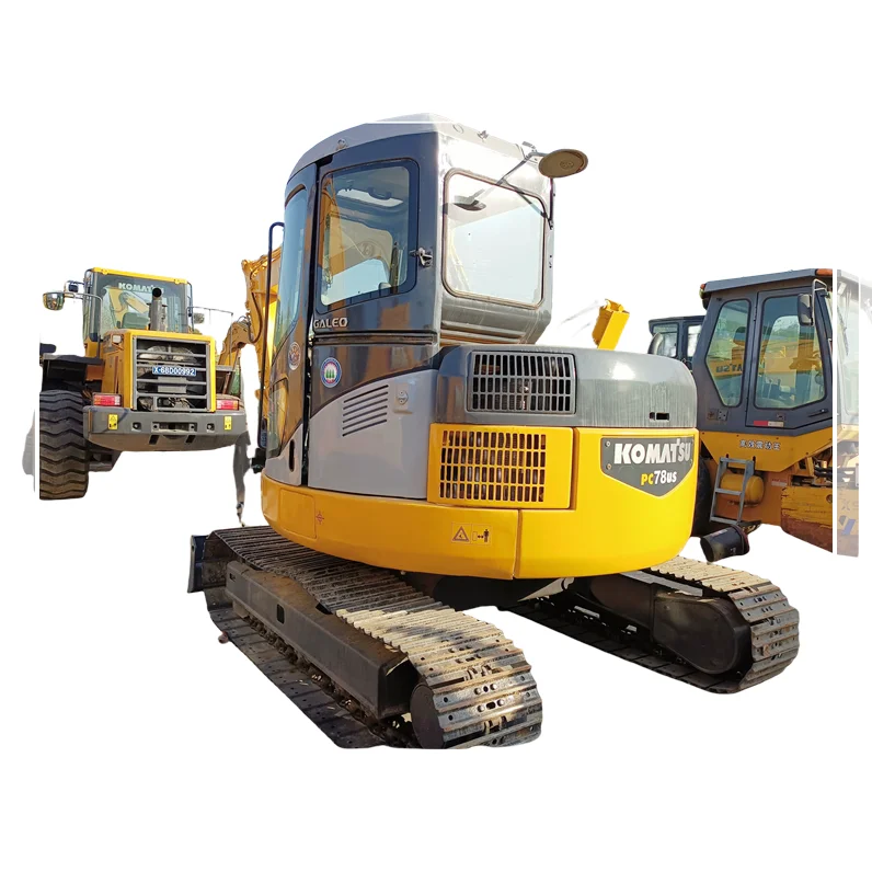 Komatsu 78 tailless excavator PC78 PC78US farm crawler used excavator 7-ton PC 78 mini home digger sold well