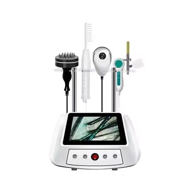 Top Quality Hair Scalp Care Machine Promote Growth Spry Gun High Frequency Massage Comb Hot Therapy and Analyzer
