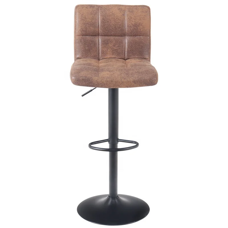 High stool bar chairs for kitchen Customized Kitchen Island Swivel Bar Stool Adjustable Height Bar Chair