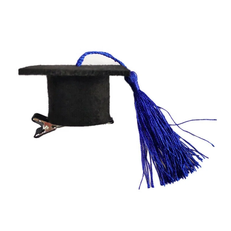 Small Animal Graduation hats Mini Bachelor Hats with Bright Tassel Costume for Guinea Pigs,Hedgehog,Bird,Turtles,Hamster,Bearded