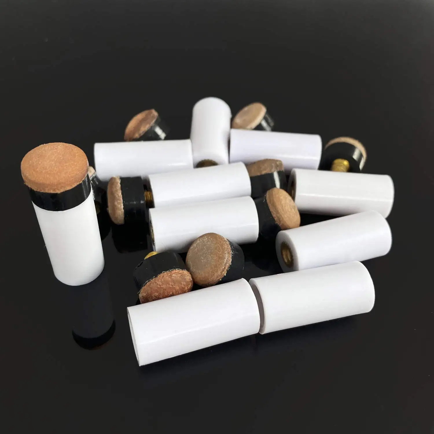 Easy Installation Pool Cue Caps Screw-on Tip Billiards Replacement Screw-On Pool Cue Tips Billiards Accessories