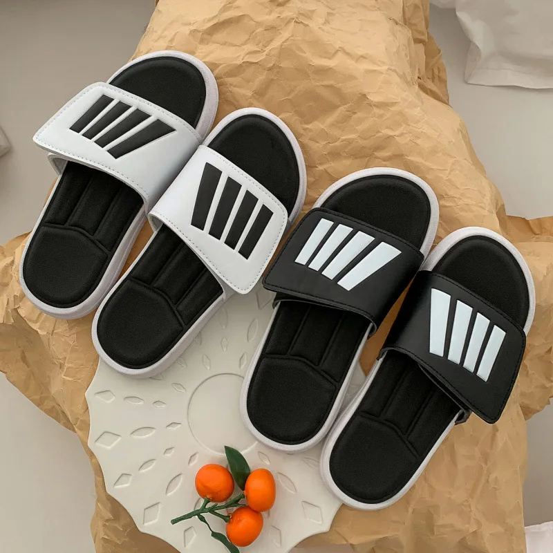 2024 Summer Trend Custom Hotel Slippers Outdoor Wear Beach Couple Style Slides Shoes For Men