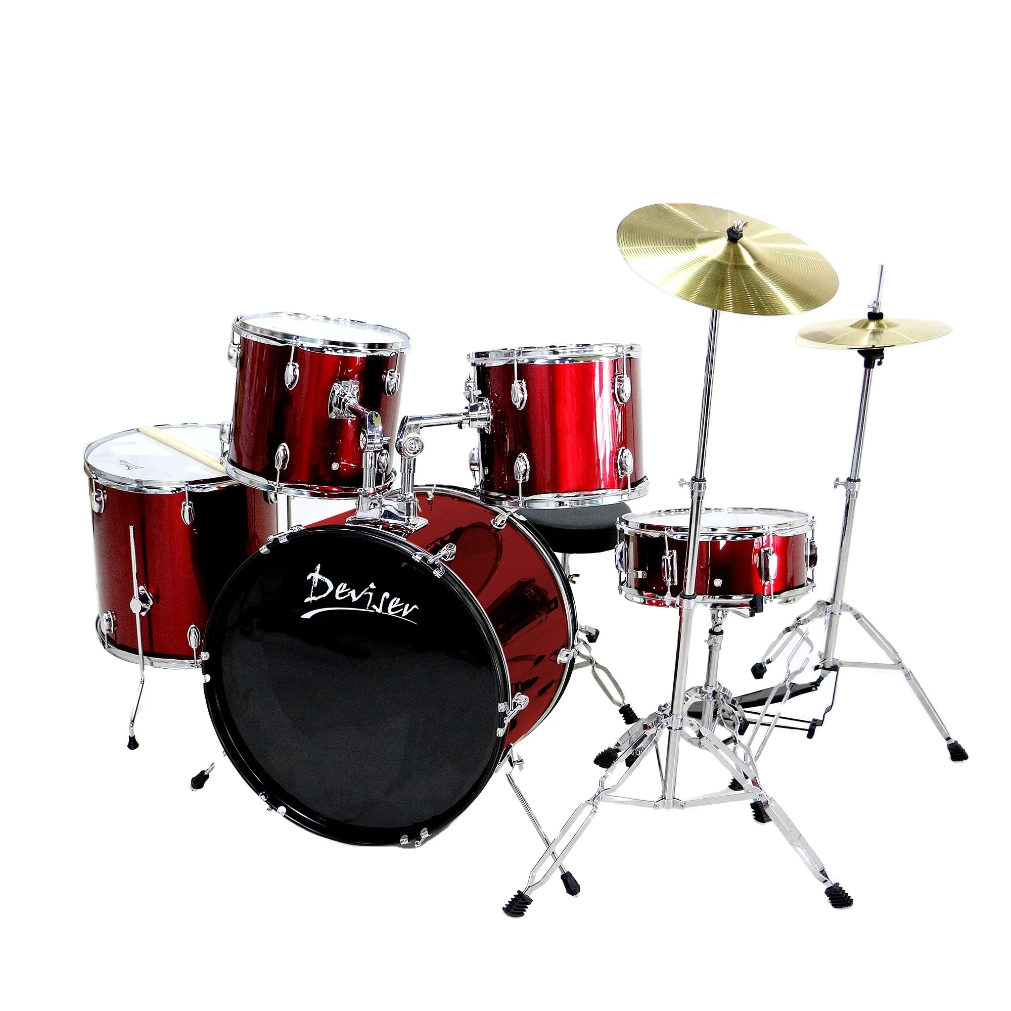 OEM Service high quality drum set for red and black  moderate price drum set only available in Customised services MOQ is 10pcs