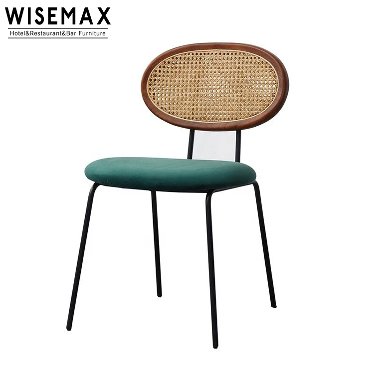Металлический ротанговый винтажный бамбуковый стул для внутреннего дворика, новый продукт из Индонезии, уличный ротанговый стул для обеда