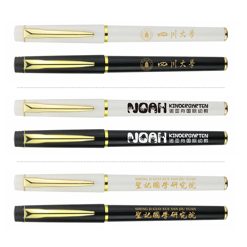 Wholesale factory fashion Metal pen high-end business gift metal roller pen custom logo signature gel pen for office