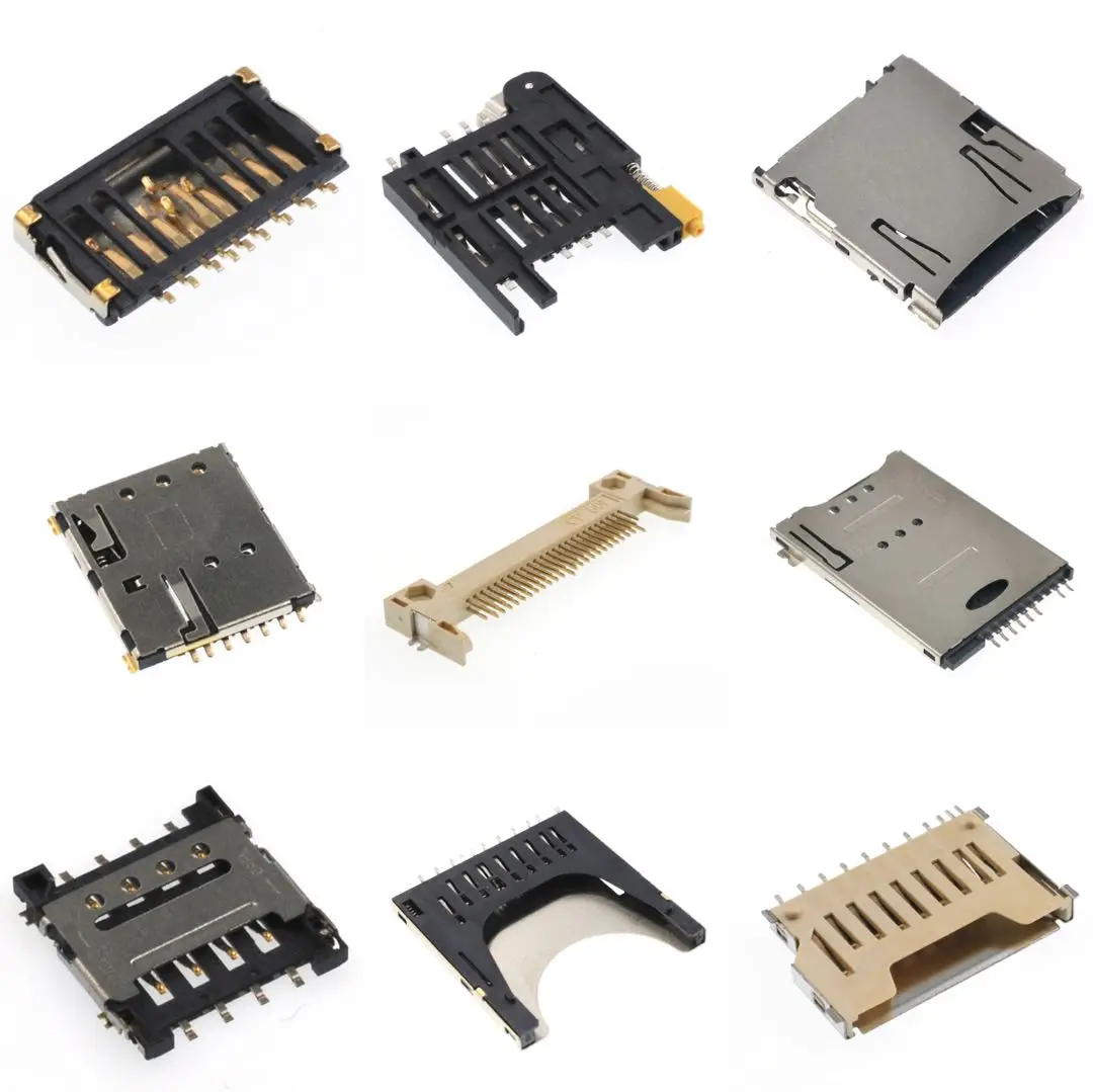 Tf Card Connector Sd H=1.4 Sd Tf Card Reader Socket Connector Adapter Sd Memory Card Connector
