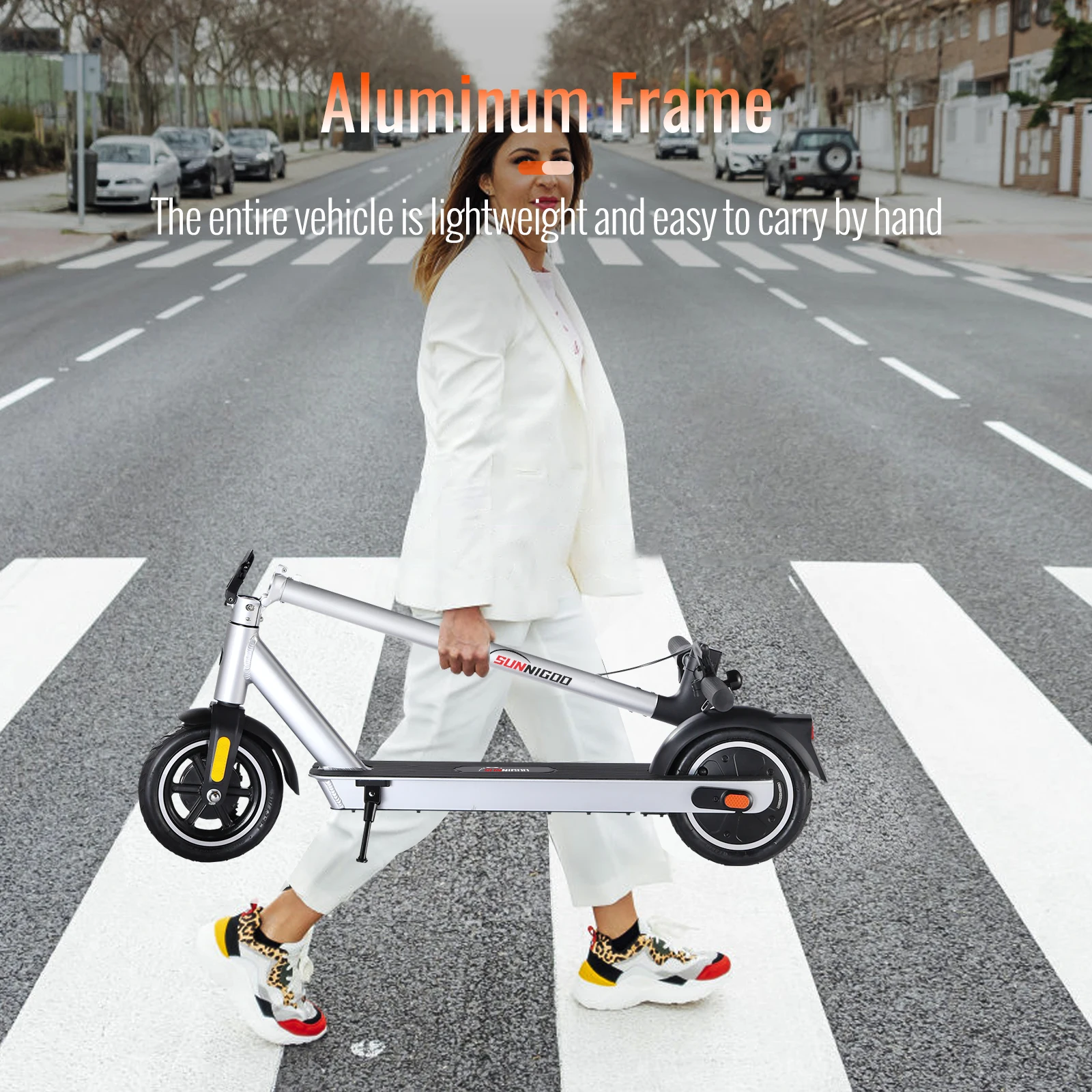 Sunnigoo G15 белый модный умный электронный скутер 350 Вт 36 В 100 кг грузоподъемность 30 км городской для подростков