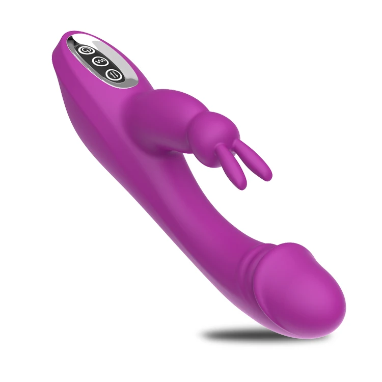 Hot selling high quality rechargeable unique silicone fun intimate vagina G-spot dildo swinging rabbit vibrator adult products