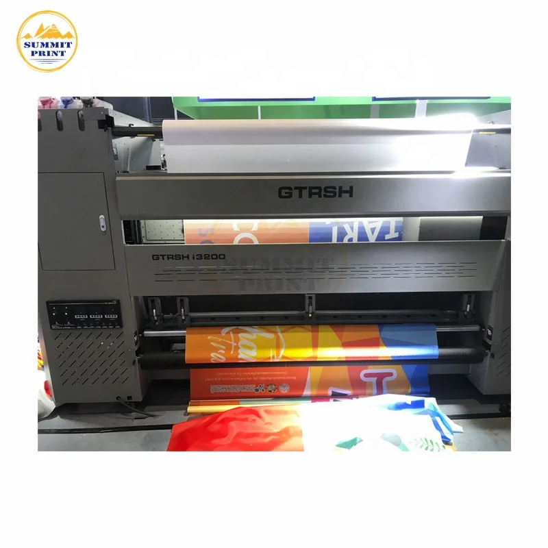 High Speed Chinese Two Sides Printing Machine with 8 I3200 Heads for Textile Polyester Banner