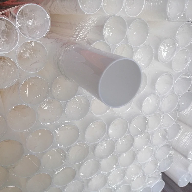 Factory price wholesale diameter 60mm 70mm 80mm 90mm 100mm milky white color pmma cylinder pipe plastic acrylic hollow tube