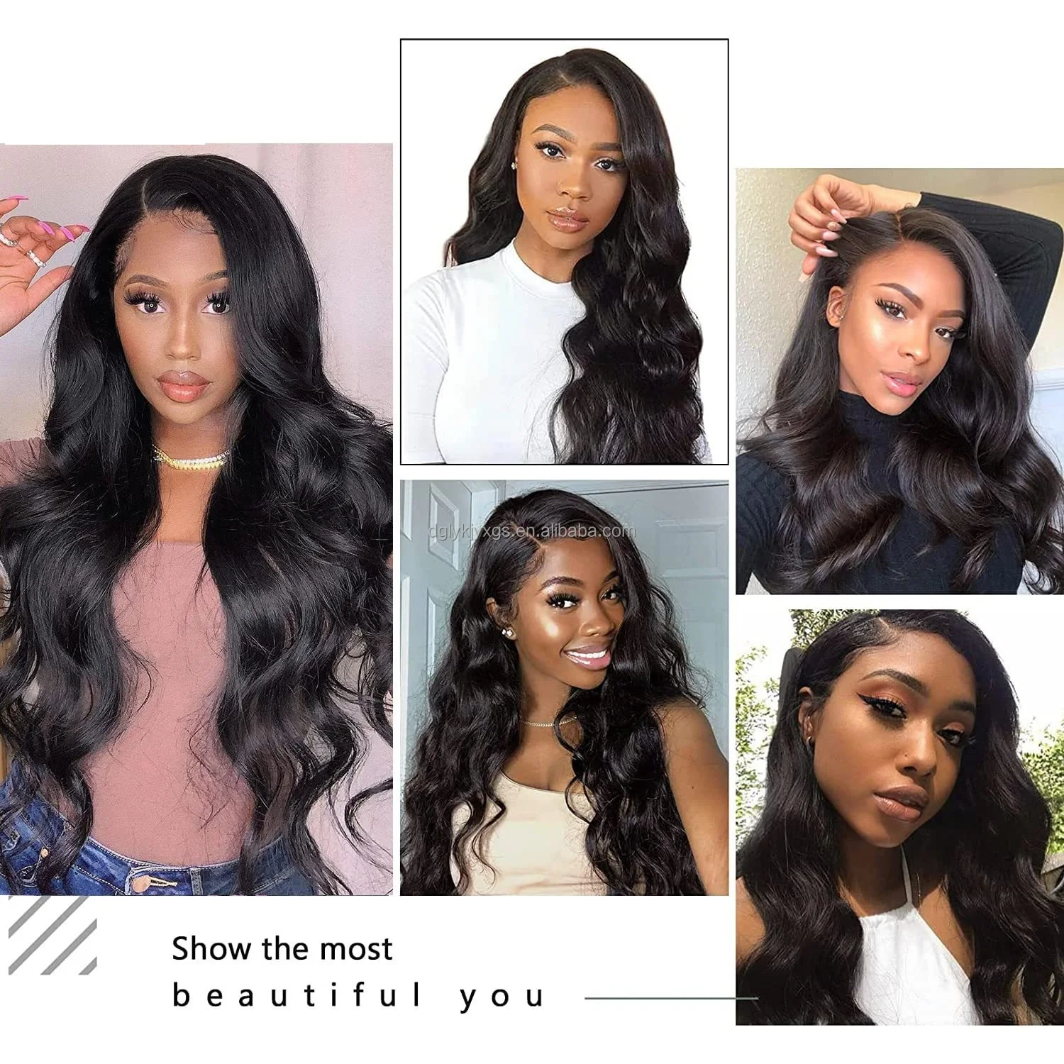 Hot Sale Chemical Fiber Small Front Lace Mix 3 colors Body Wavy Synthetic Hair Wigs for Women Cosplay Wig