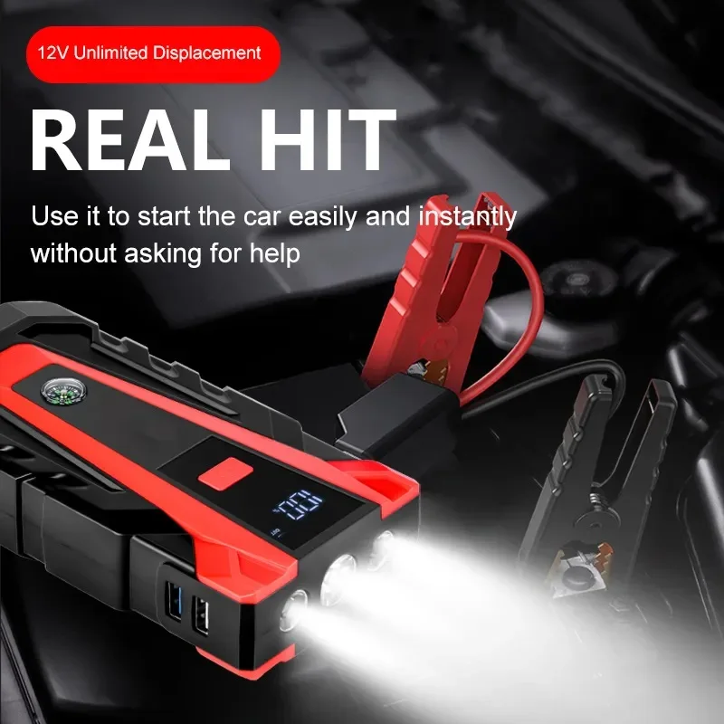 Car Jump Starter Power Bank Vehicle Booster Starting Device Emergency Tool 6000mah Jumpstart for Gasoline Cars