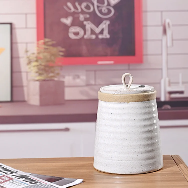 Custom ceramic sealed cans kitchen cereals storage container, food storage candy jars sealed boxes wholesale