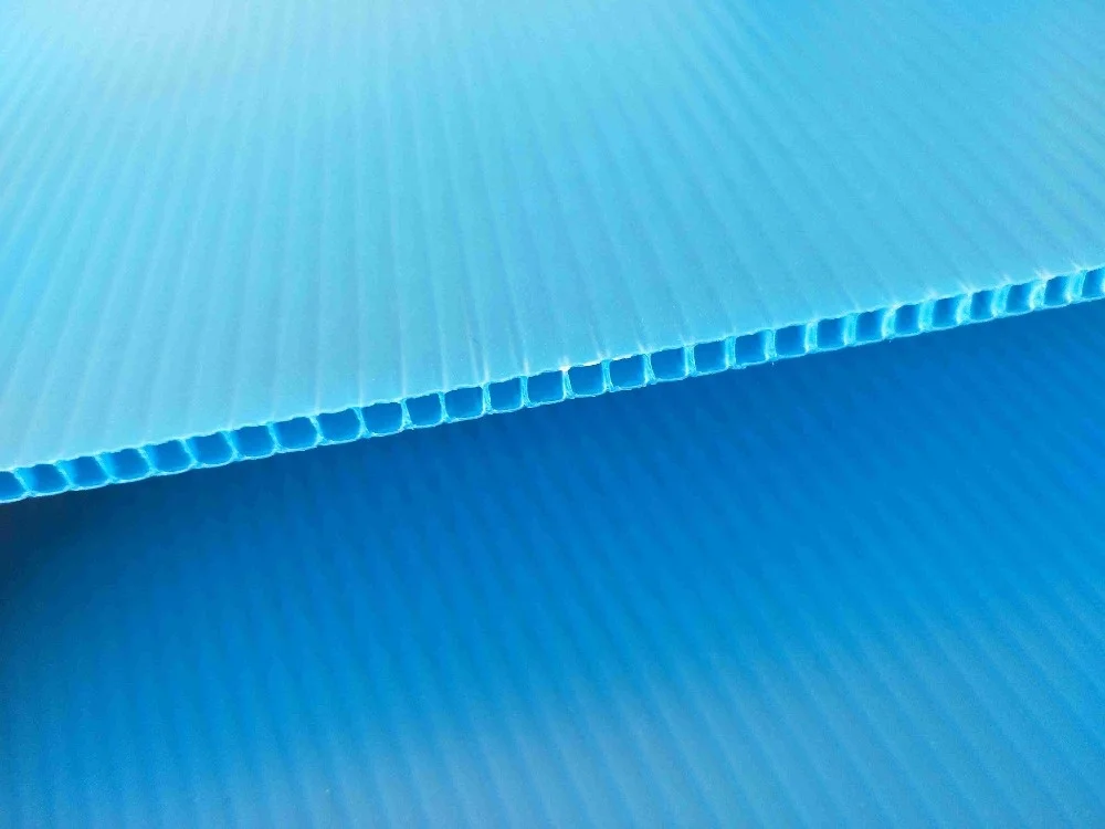 Ultraviolet-proof Clear Plastic Hollow Board Plastic Panel Corrugated PP Sheet