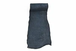 Black  matte finish soft salmon fish skin leather
