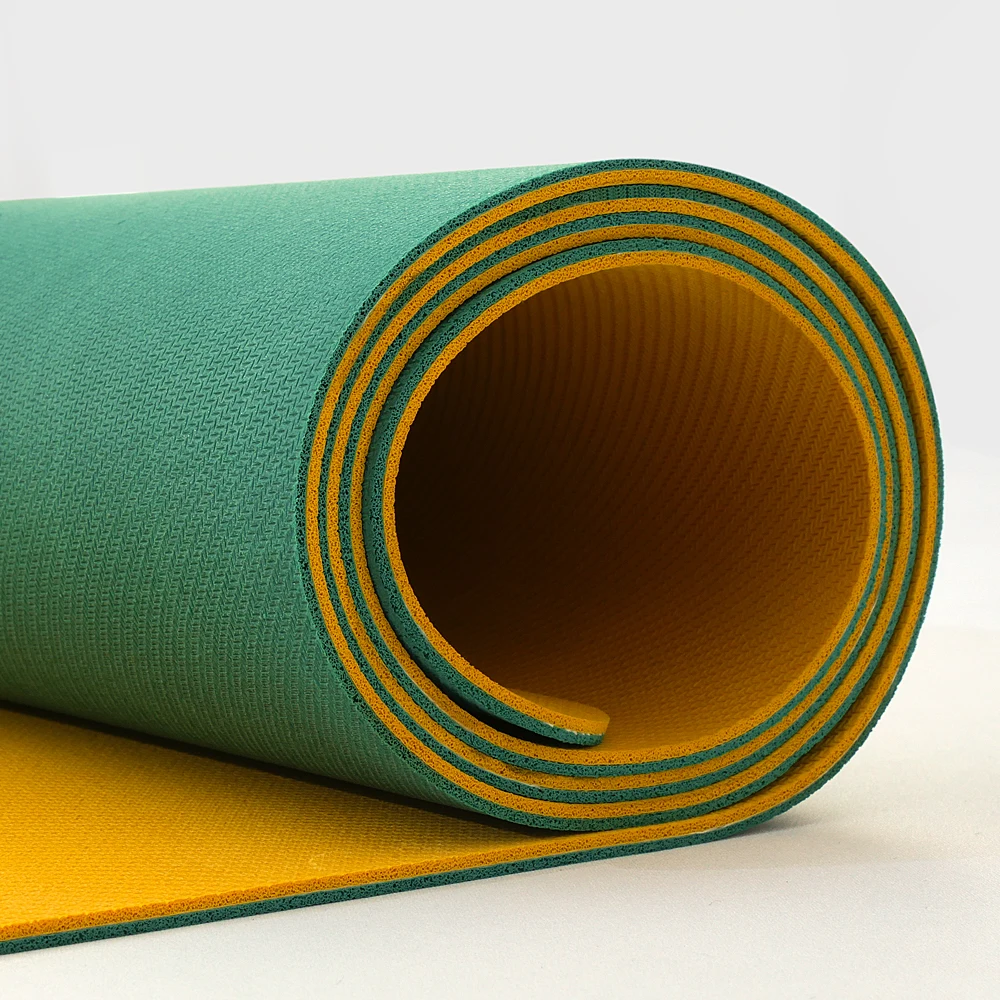 Складной двухцветный коврик для пилатеса на заказ, 100% натуральный каучук, нескользящий, без запаха, водонепроницаемый двухслойный утолщенный Коврик для йоги