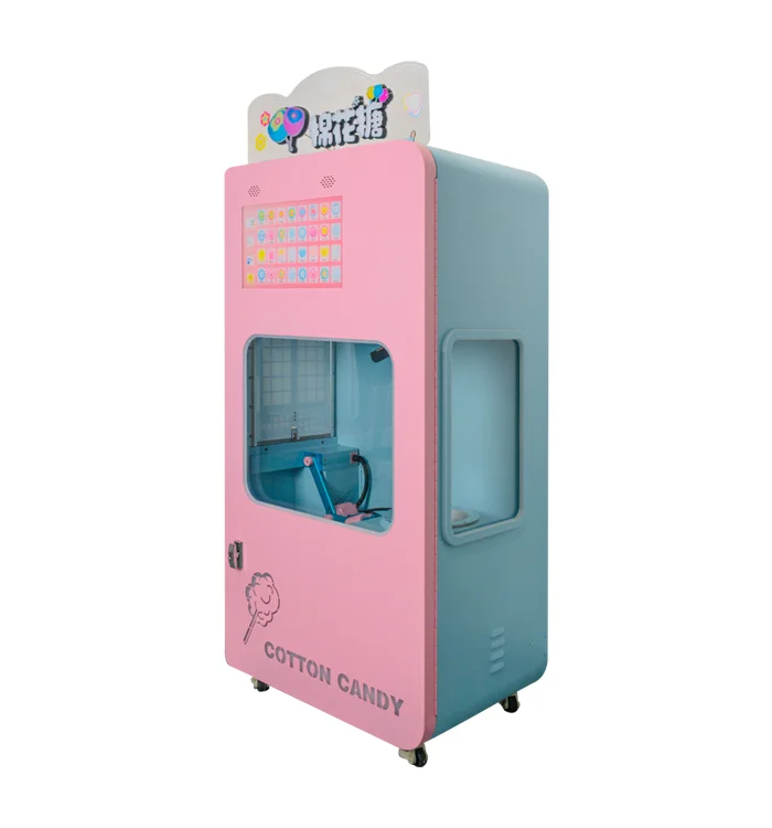 Factory supply attractive price new cotton sugar candy dispenser vending making machine