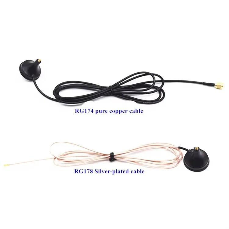 high quality CDMA/GPRS/GSM/LTE/2.4G/3G/4G customized indoor magnetic Antenna 100MHZ--6GHZ Black Lora Antenna IPEX/SMA connector