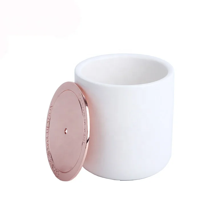 Логотип по индивидуальному заказу нарядное прямое фарфоровая белая свеча в Jar контейнер с крышкой