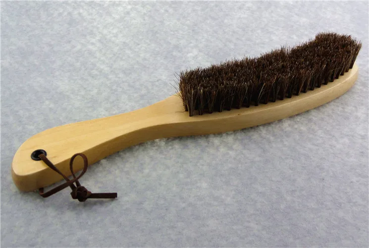 Horsehair Brush Wooden Handle Cleaning Brush For Furniture Clothes Coat Suit Lint Clothe Soft Polishing Tool Car Seat Cloth Care