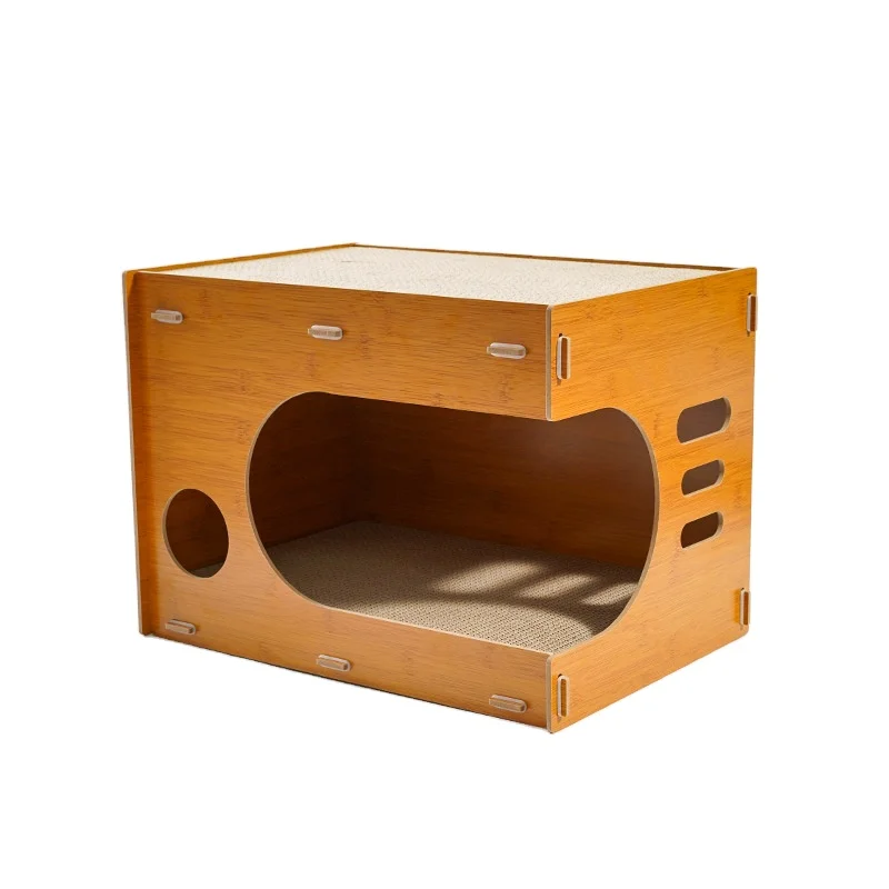 Manufacture Cat Scratcher Corrugated Cardboard Cat House