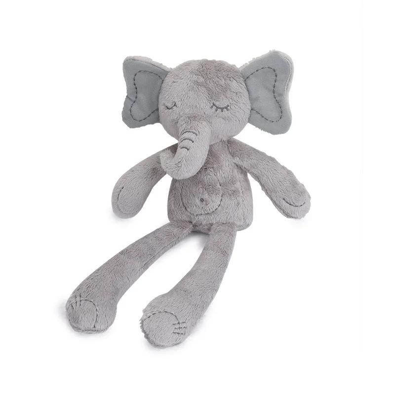 B021N Baby cuddle toy grey long legged elephant doll