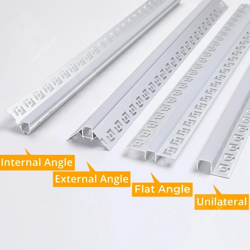 U shape led aluminum strip With spots free led light aluminum profile for Surface mount Extruded aluminum profile