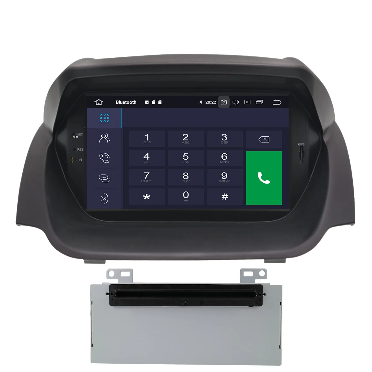 Aotsr Android 10.0 2+16G Car Radio GPS Navigation for Ford Fiesta 2013 -2016 Auto Stereo Head Unit Multimedia Player