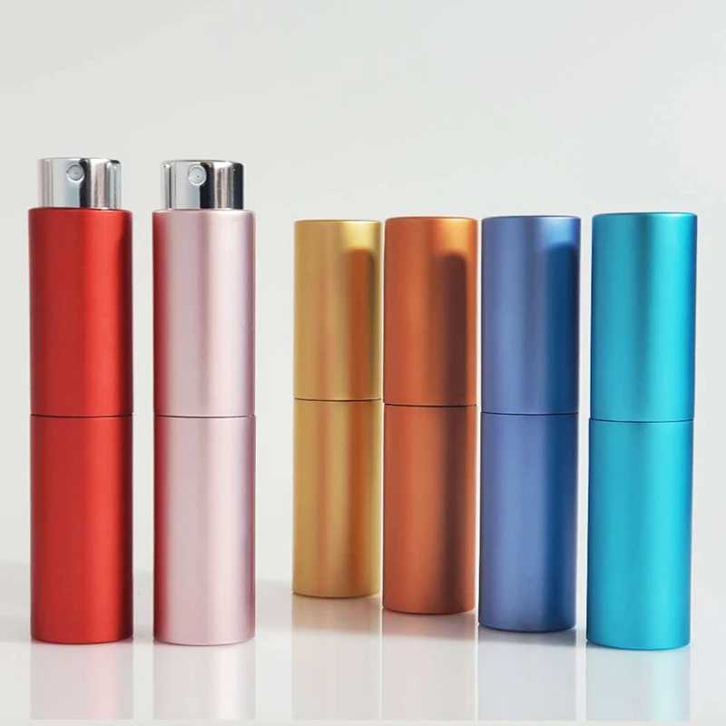 8ml 10ml 15ml 20ml Portable Refillable Travel Size Bottle Fragrance Atomizers Rotating Perfume Container