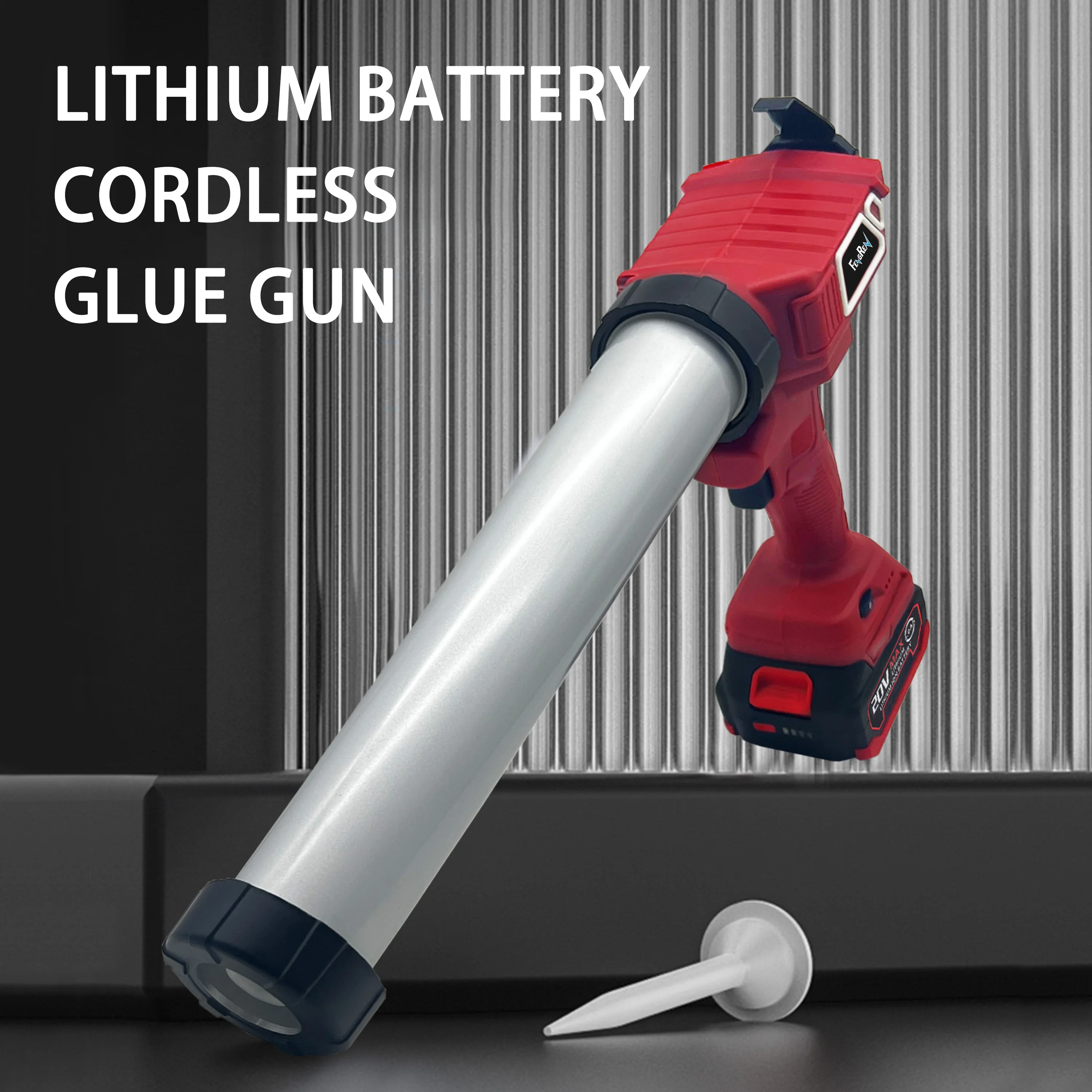 20v cordless soft hard universal structural battery electric glass glue cordless caulk gun for epoxy resin