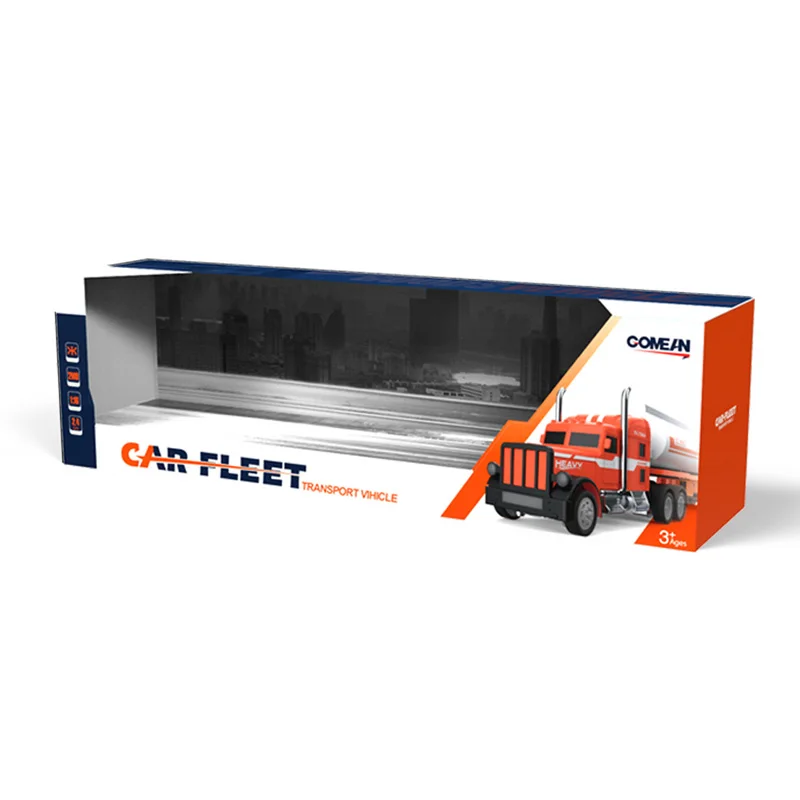 
Hot selling remote 2.4G rc tractor oil tank tanker truck toy 