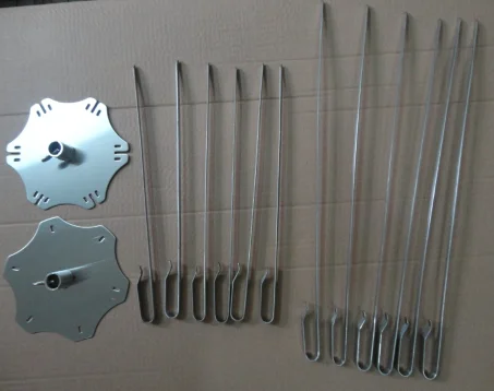Rotisserie Skewer System Grill Skewer 2*6pcs For Rotisserie Stainless Steel Rotating Skewer For BBQ Rotisserie Grill