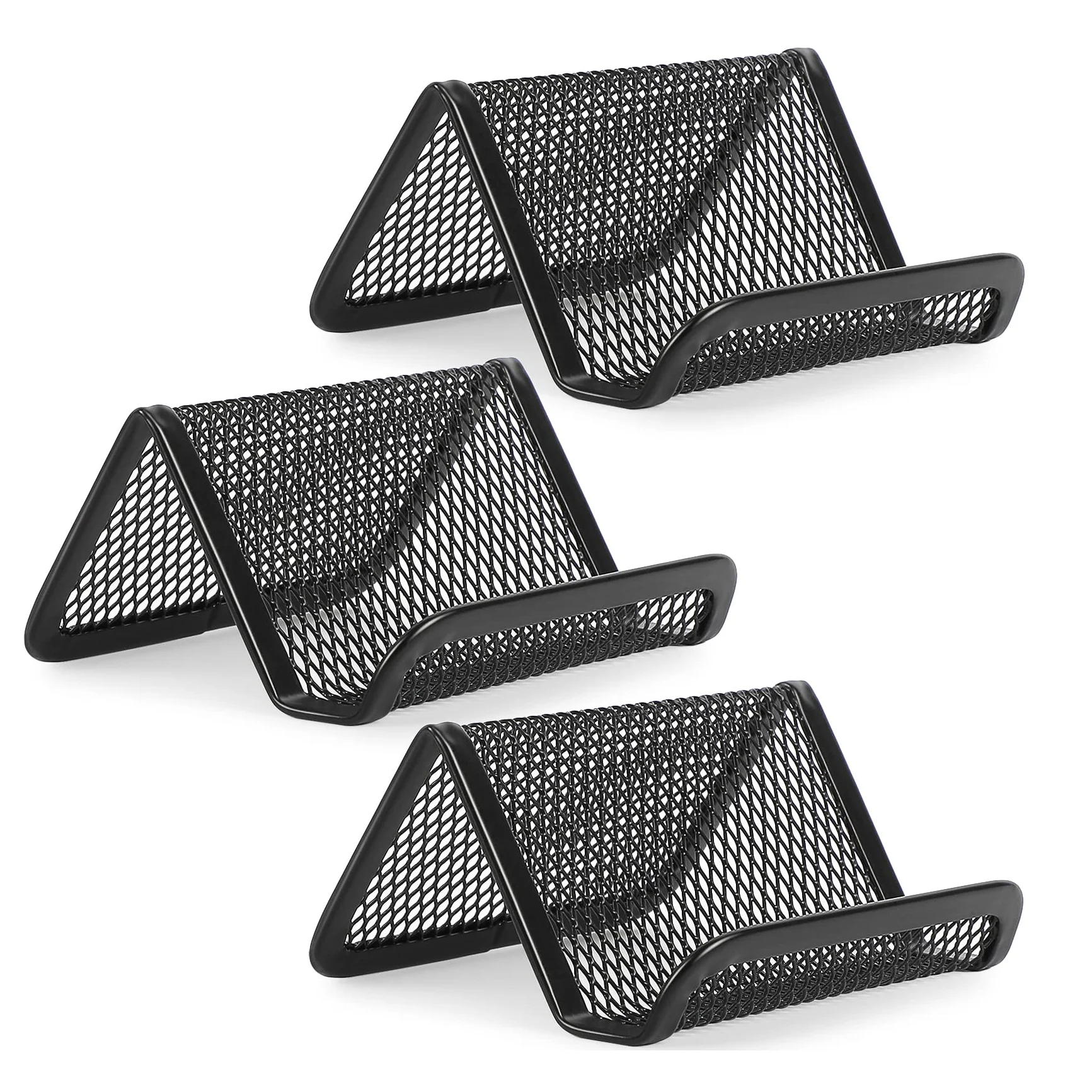 MaxGear с 3 предмета в комплекте 50 визитная карточка емкость сетка металлическая визитная карточка настольная подставка для канцелярских принадлежностей