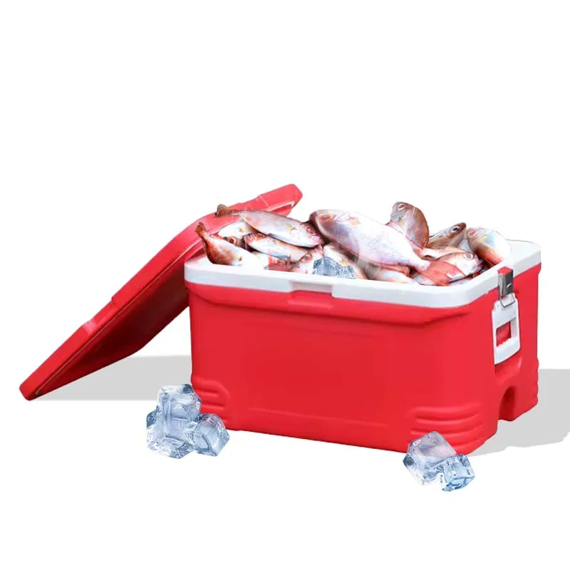 Wholesale 48L Styrofoam EPS insulated waterproof  plastic cooler ice box for outdoor